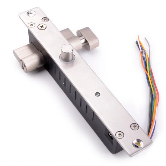 12V Fail Secure Drop Bolt Lock Key Open Cylinder Electronic Deadbolt