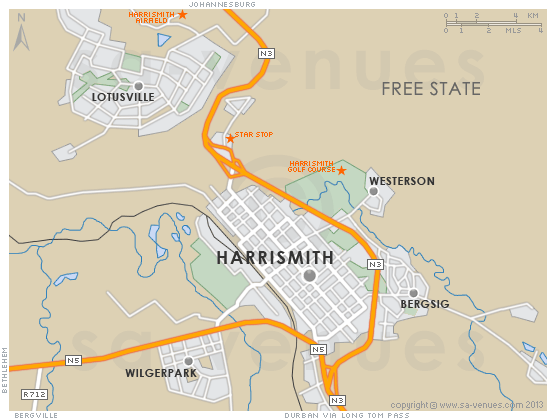 Harrismith Map
