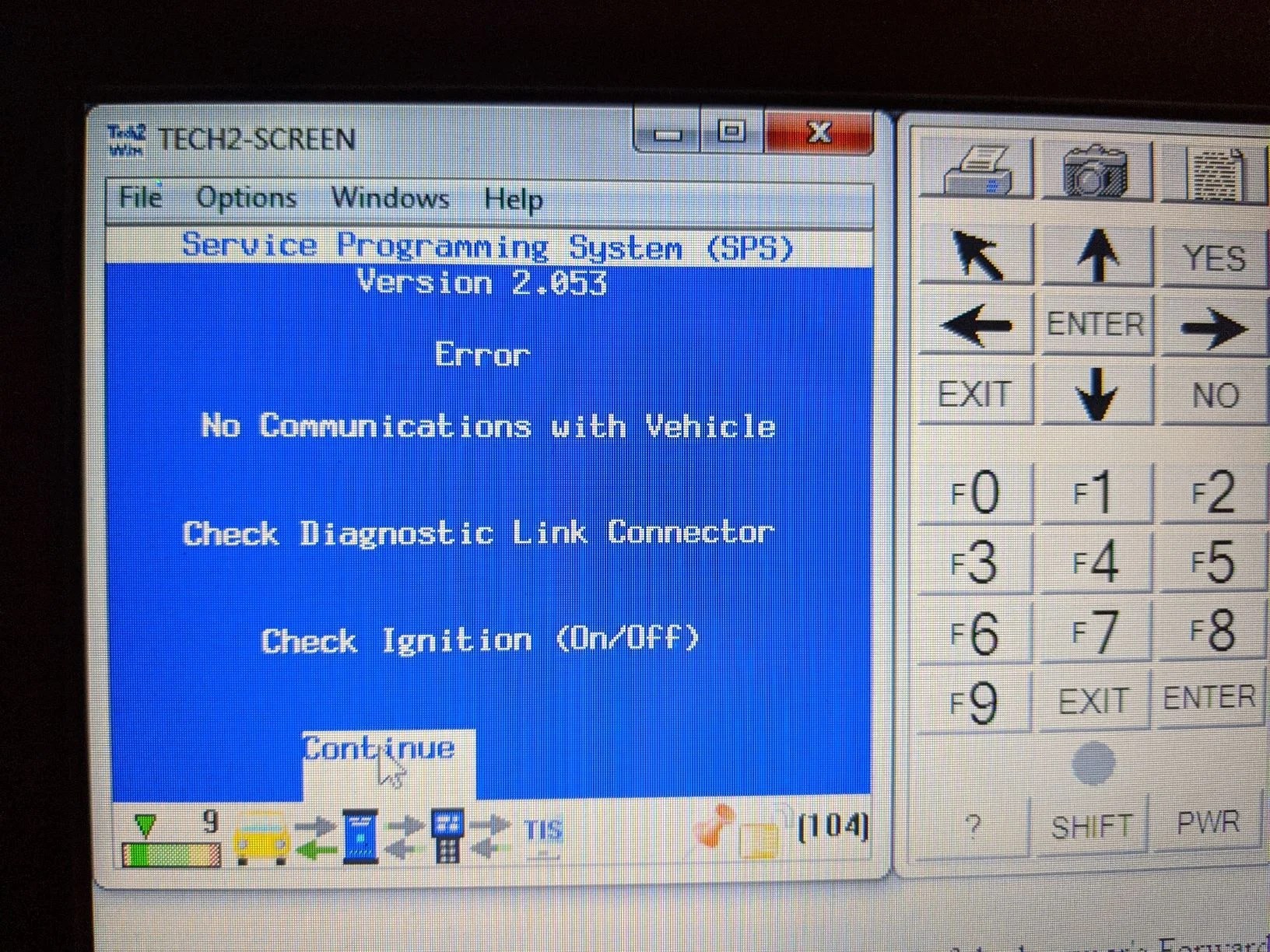 Steering lock malfunction Tech 2 DTC CIM B1000 36 Control Module