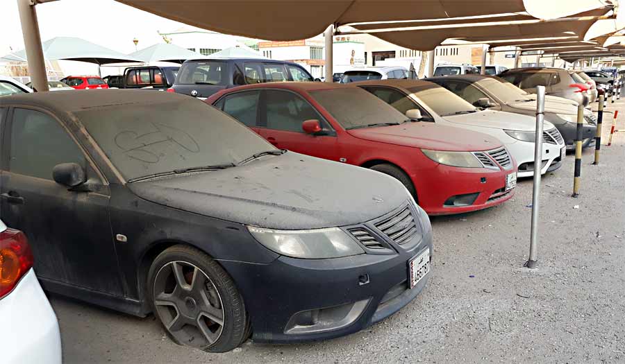 The Abandoned Dealership in Doha Still Full Of Saab Cars