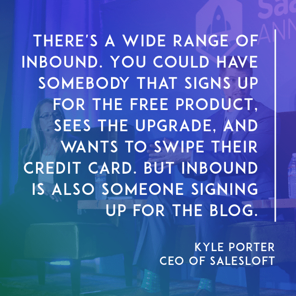 Kathy Lord (Intacct), Kyle Porter (SalesLoft), John Barrows (JBarrows