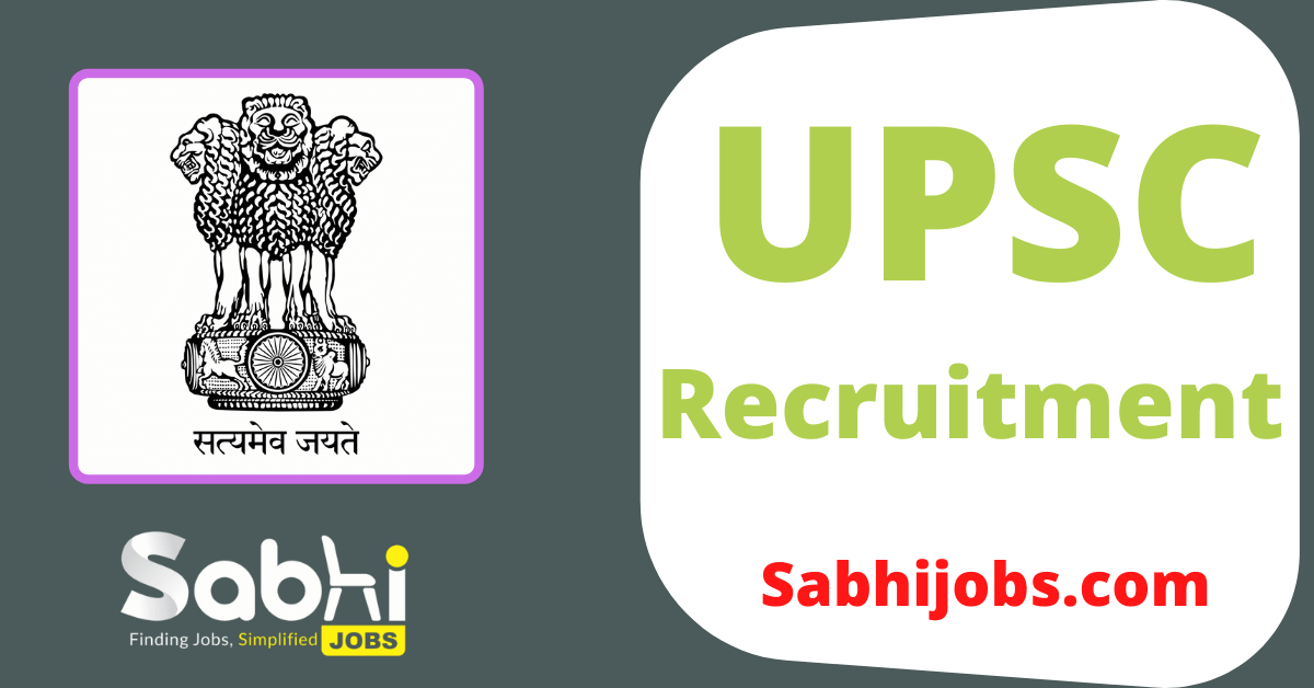 UPSC Recruitment 2024 Latest Jobs Upsc.gov.in