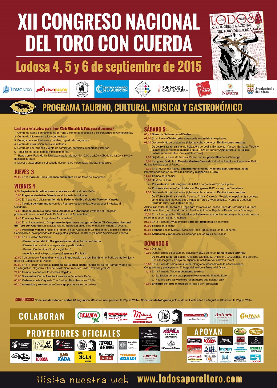 XII Congreso Nacional del Toro con Cuerda Los Sabios del Toreo