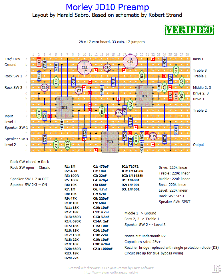 Request Morley JD10 preamp SabroTone