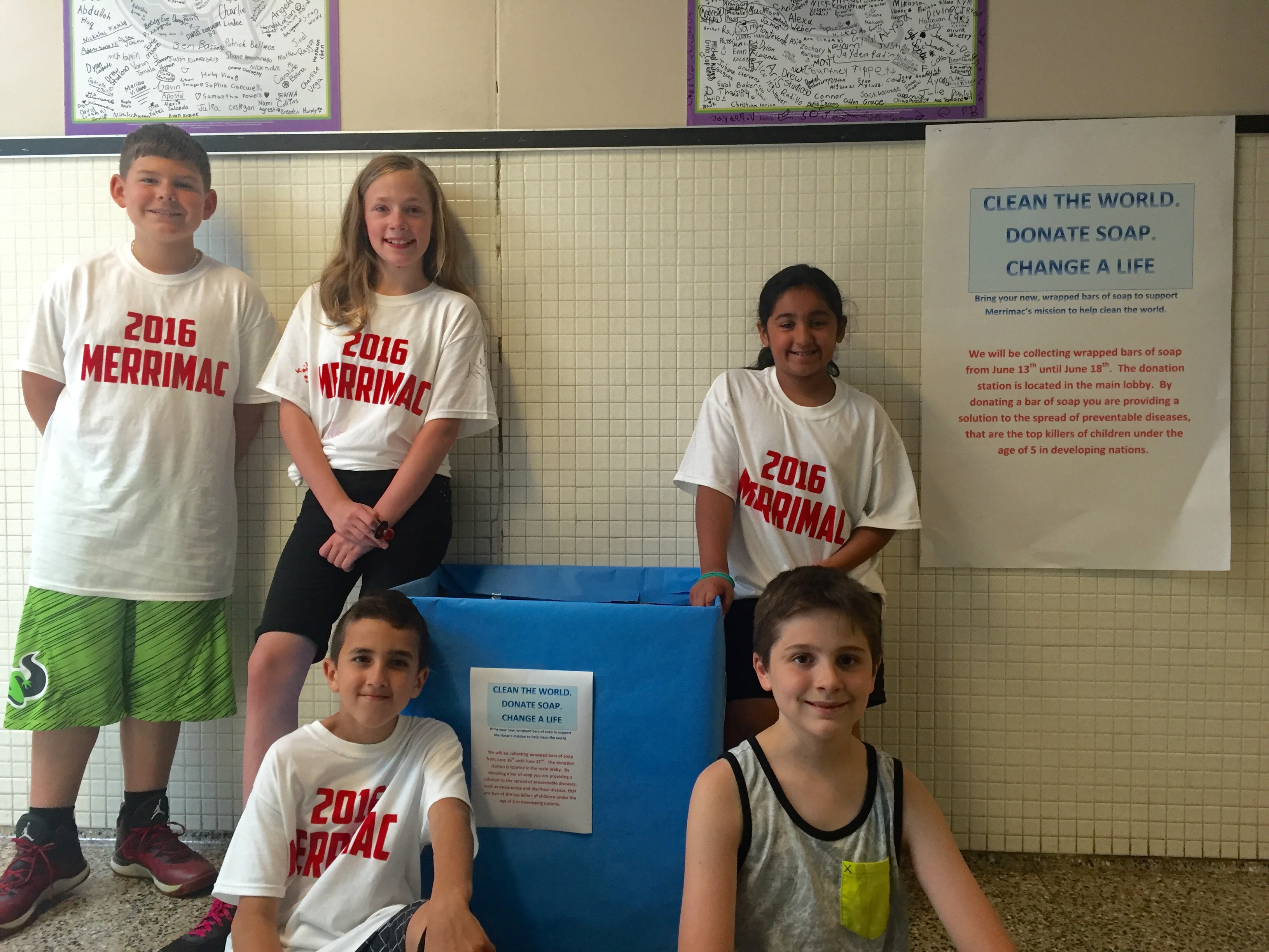 Merrimac runs Clean the World Soap Drive Sachem Report