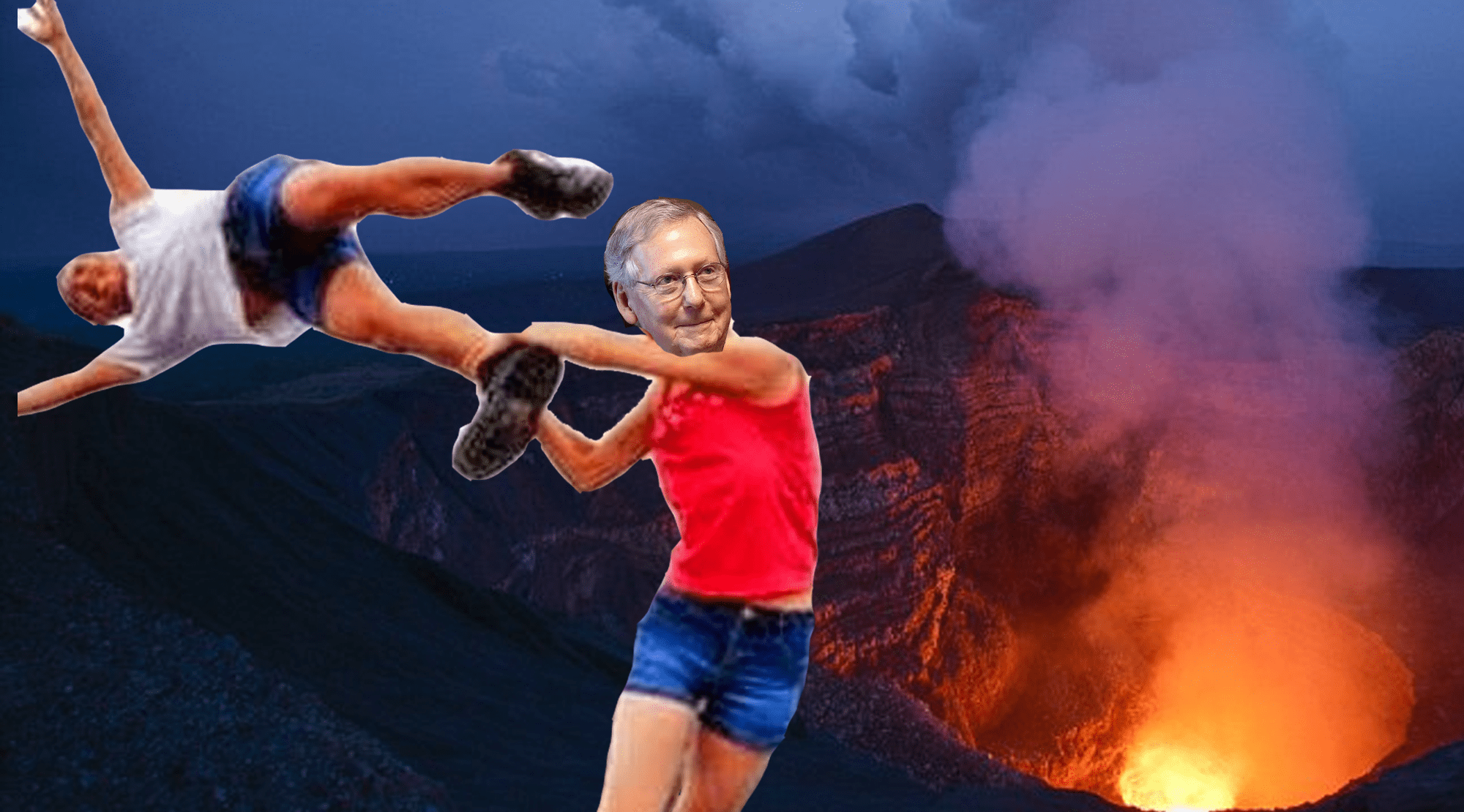 GOP Finally Addresses Climate Change With New "Virgin In A Volcano Act