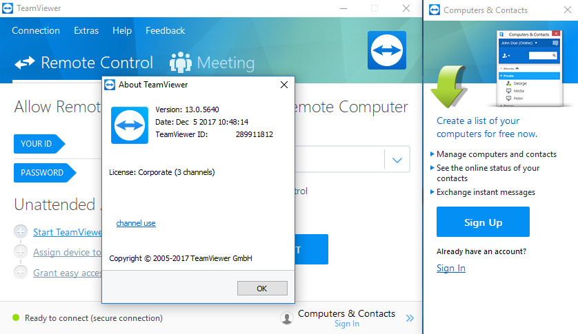 TeamViewer Corporate 13.0.5640 + Crack Is Here ! [Latest] free vip