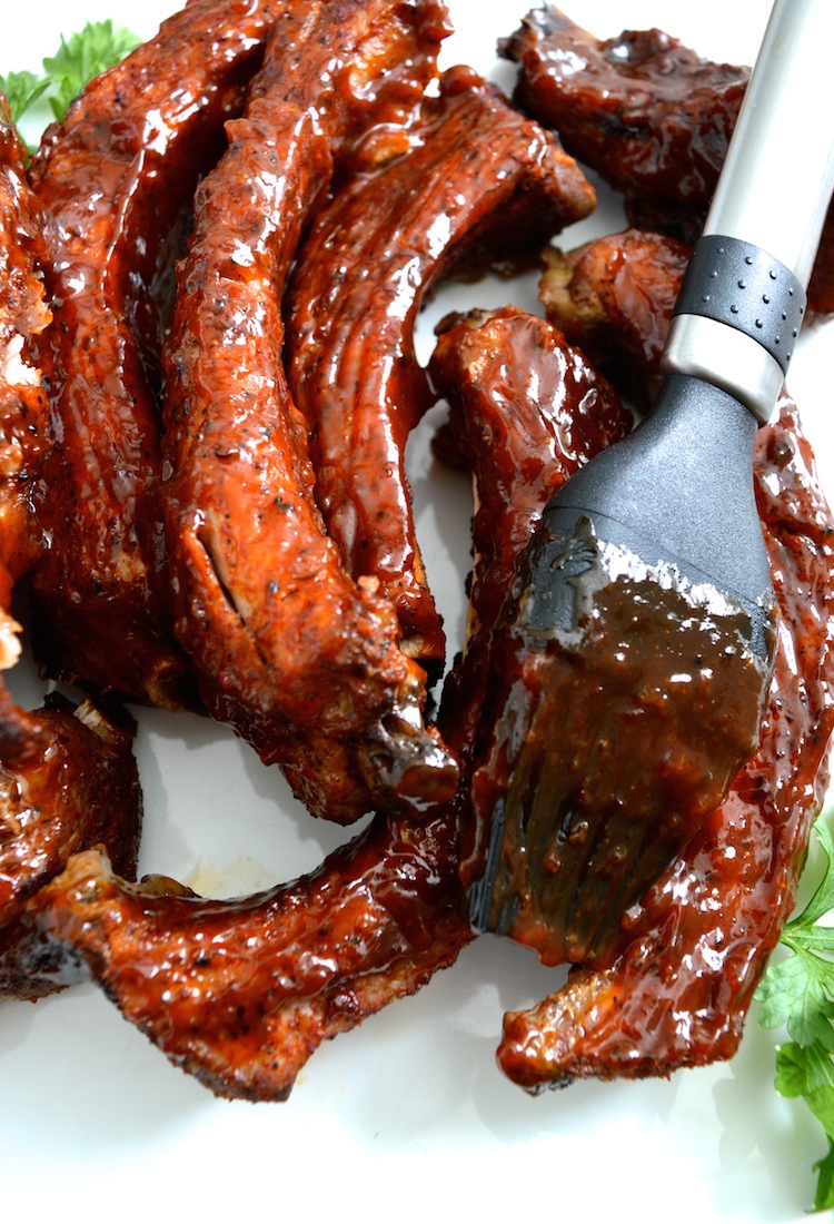 Spicy Barbecued Ribs With Homemade Sweet BBQ Sauce