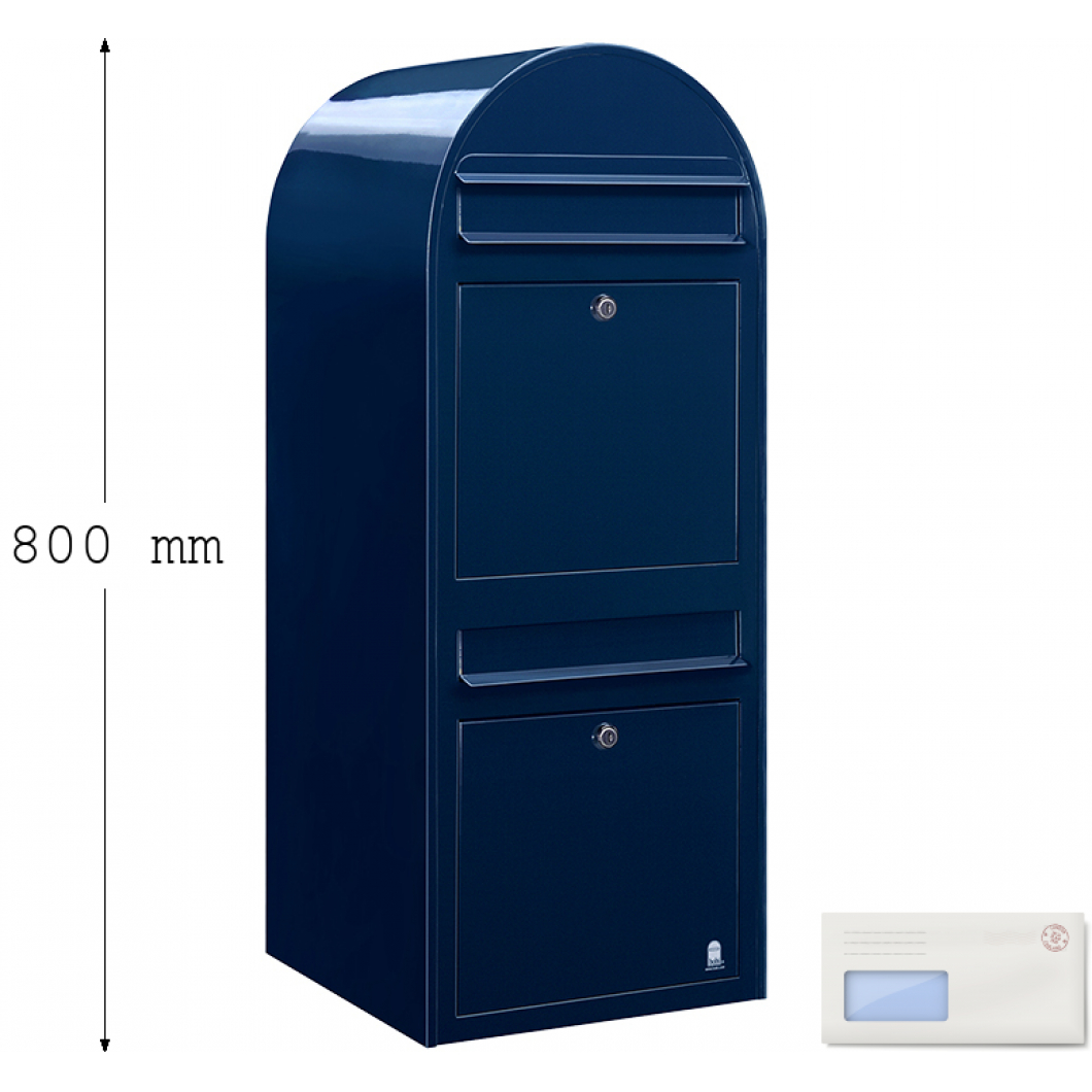 Bobi Duo Blue Letter Box Free UK delivery on Large Blue Letter Boxes