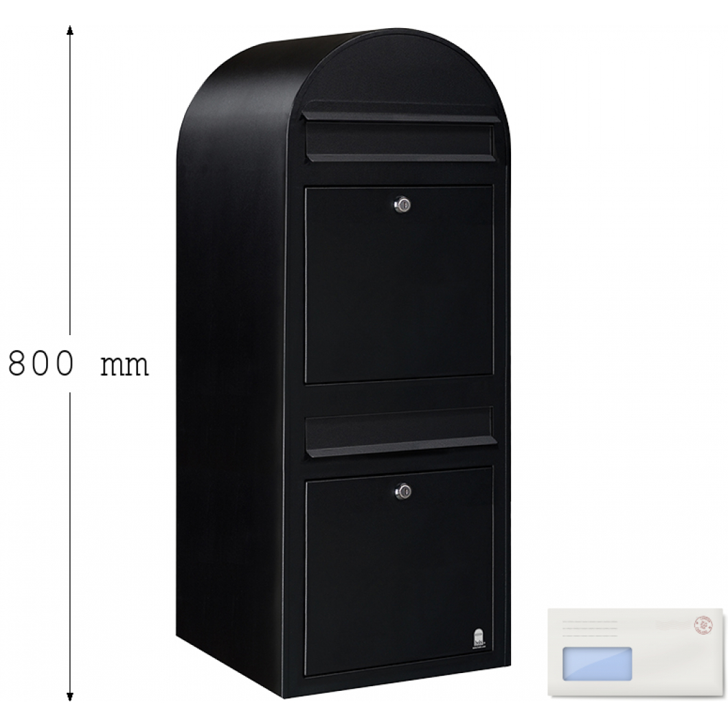 Bobi Duo Black Letter Box Free UK delivery on Large Black Letter Boxes