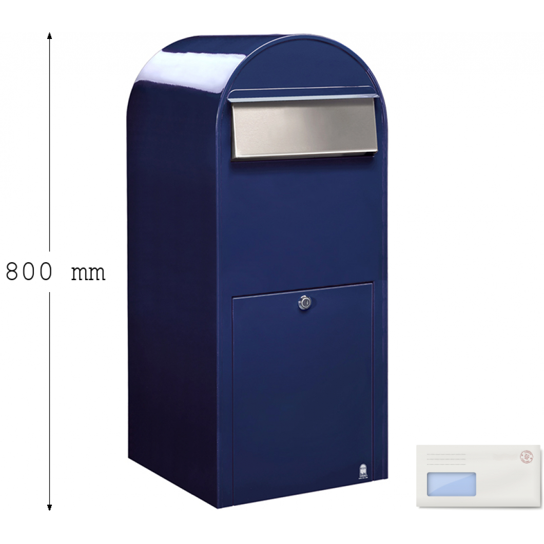 Bobi Jumbo Blue Letter Box Free UK delivery on Blue Letter Boxes