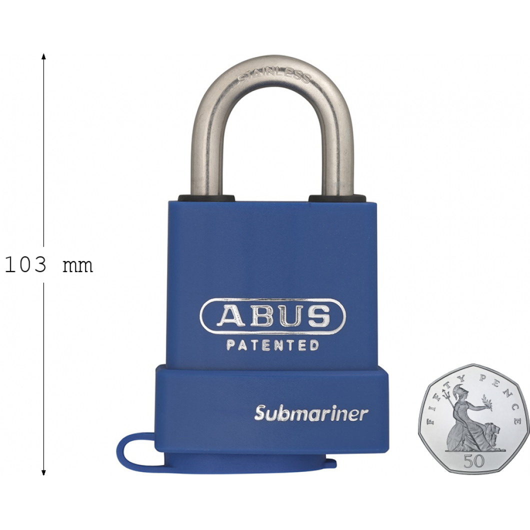 ABUS Submariner 83WPIB/53 Marine Grade Padlock 83WPIB/53 Safe.co.uk