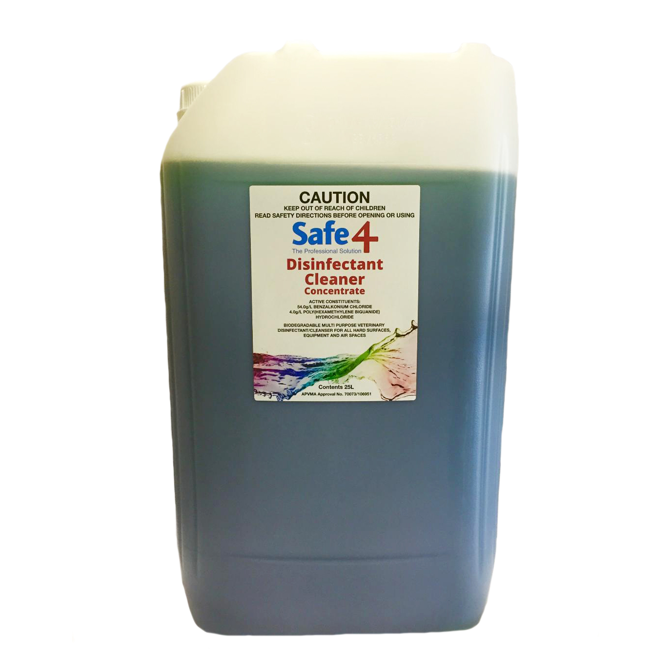 Disinfectant Cleaner Concentrate 25 Litres Safe4