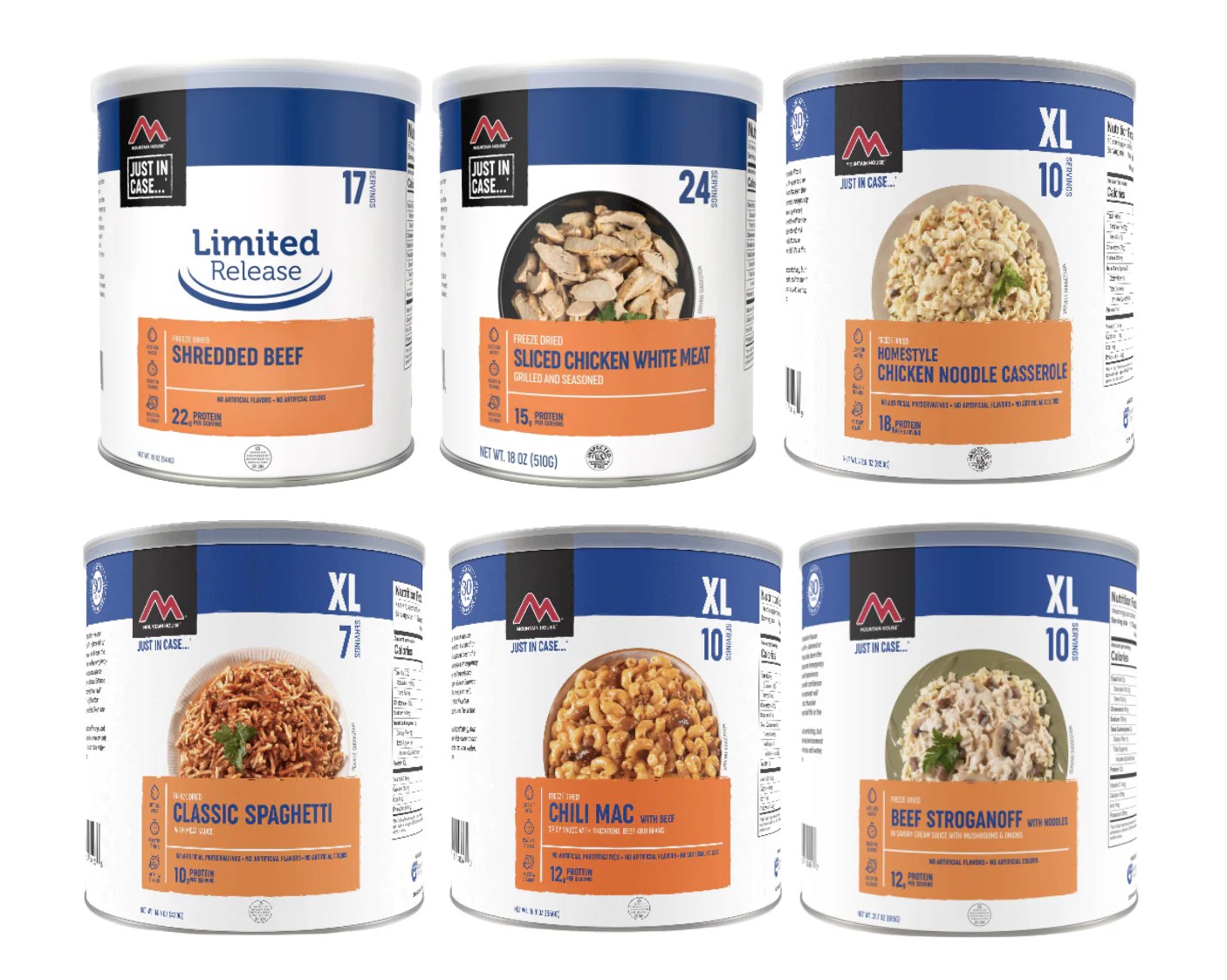 Mountain House Emergency Food Assortment in 10 Cans (Version 3