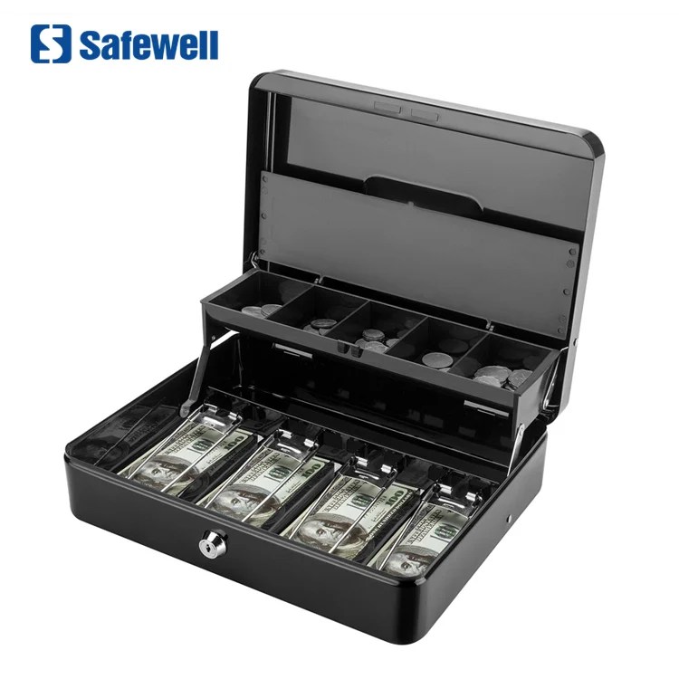 CB0201K Series Safewell Large Cash Box with Mechanical Lock,Money Box