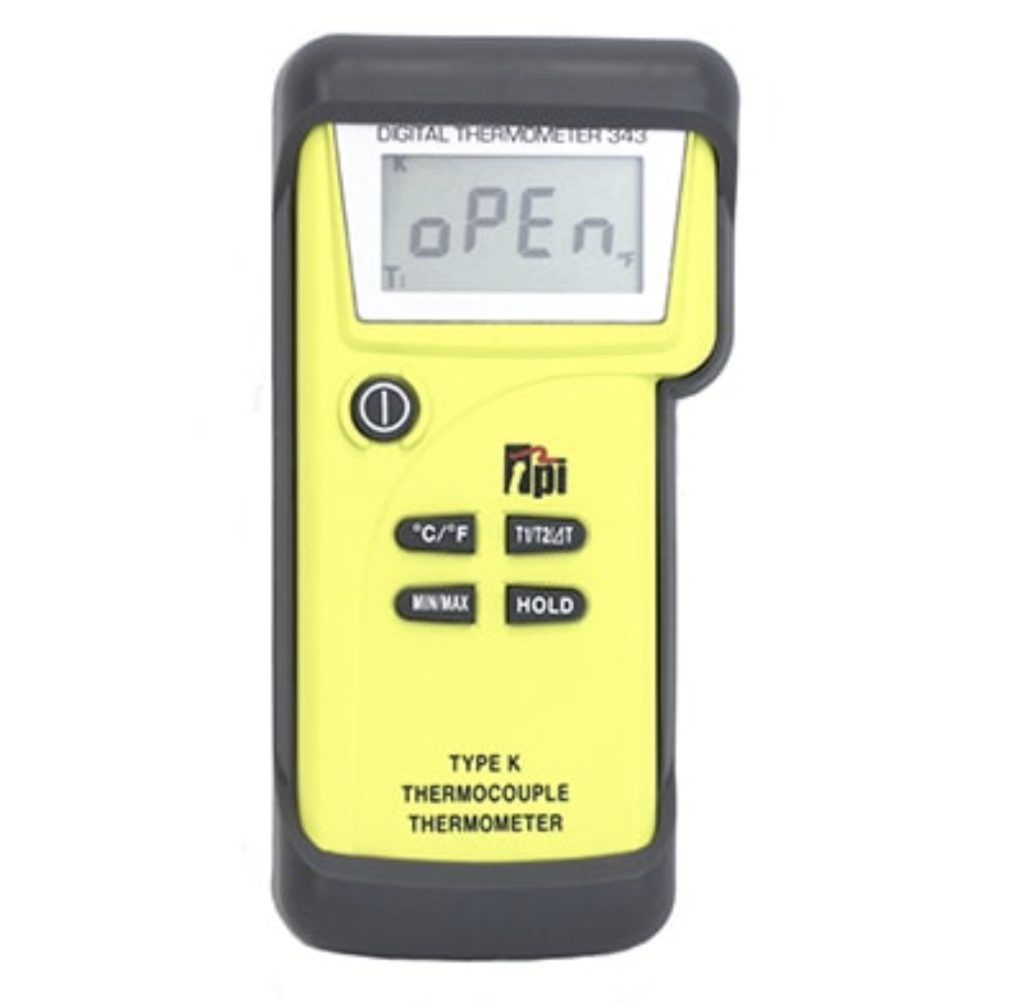 343 Dual Input KType Thermocouple Thermometer Safety First Group