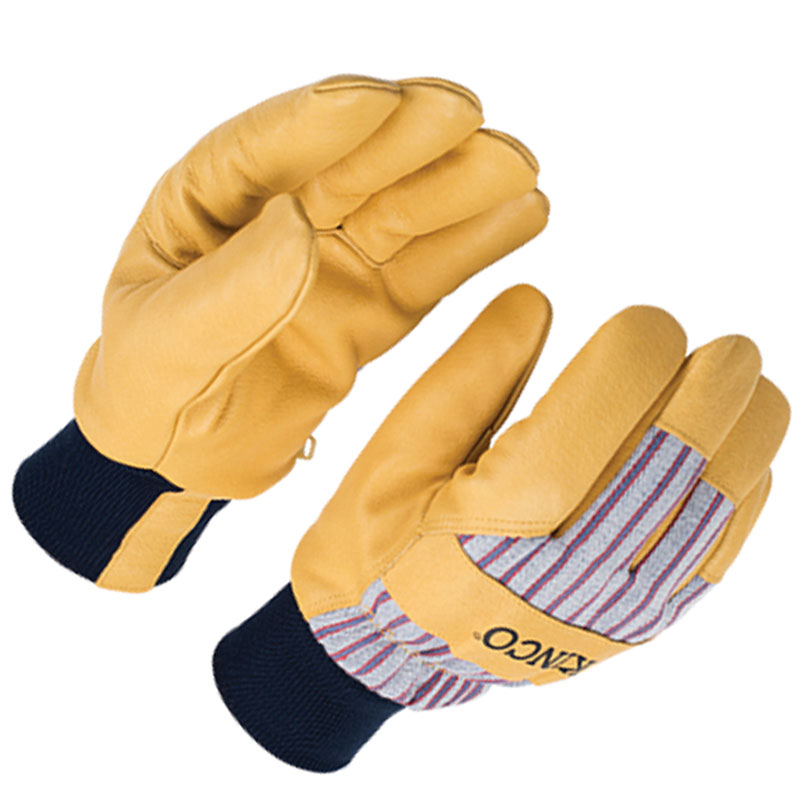 Leather Palm Winter Gloves, Knit Wrist estore