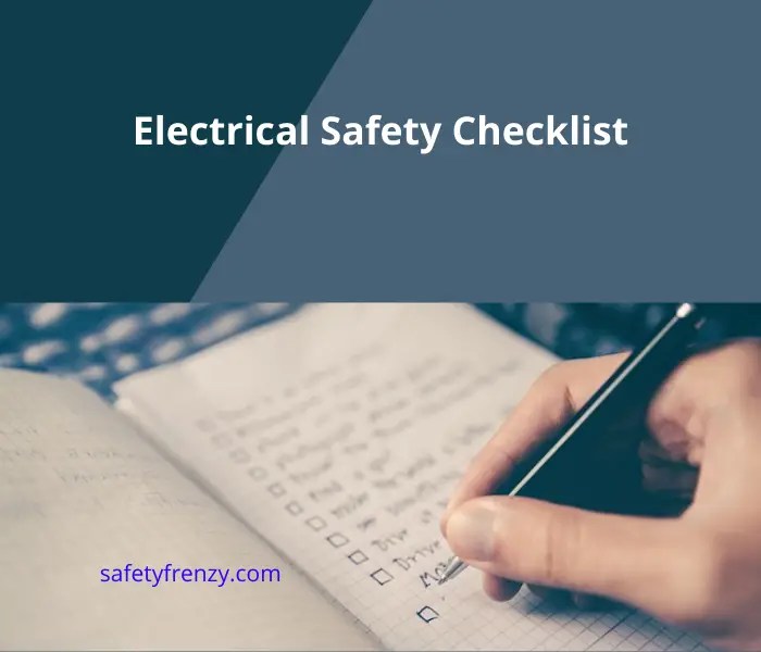 Electrical Safety Checklist for Home and Workplace SafetyFrenzy