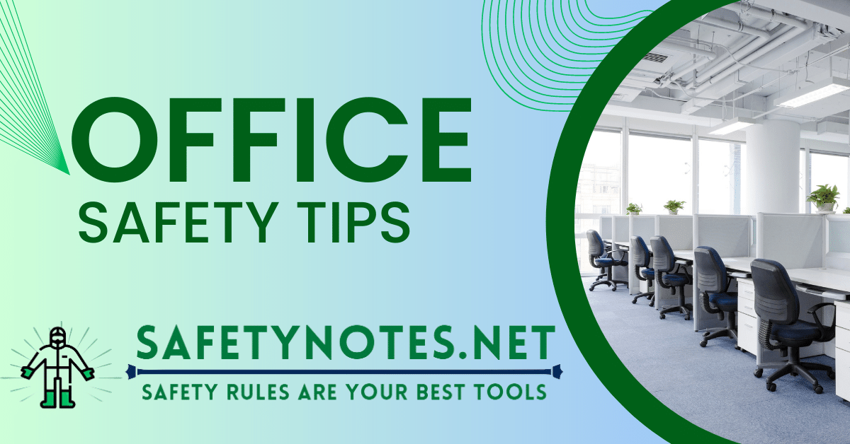 Toolbox Talk Top 12 Office Safety Tips Safety Notes