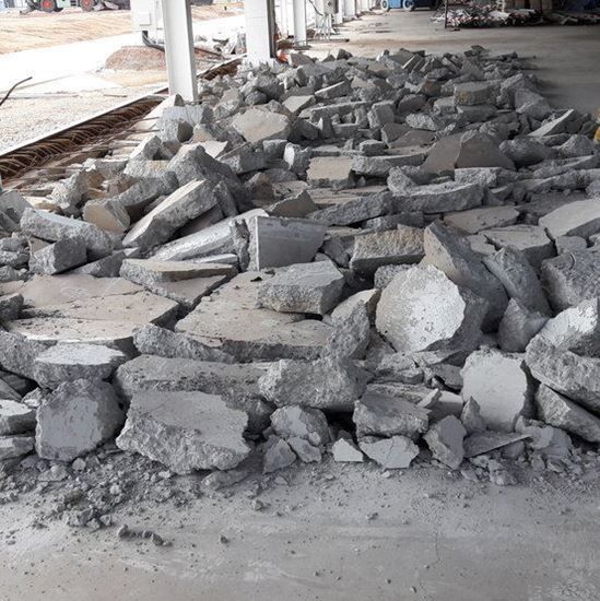 Construction Demolition Concrete Slab