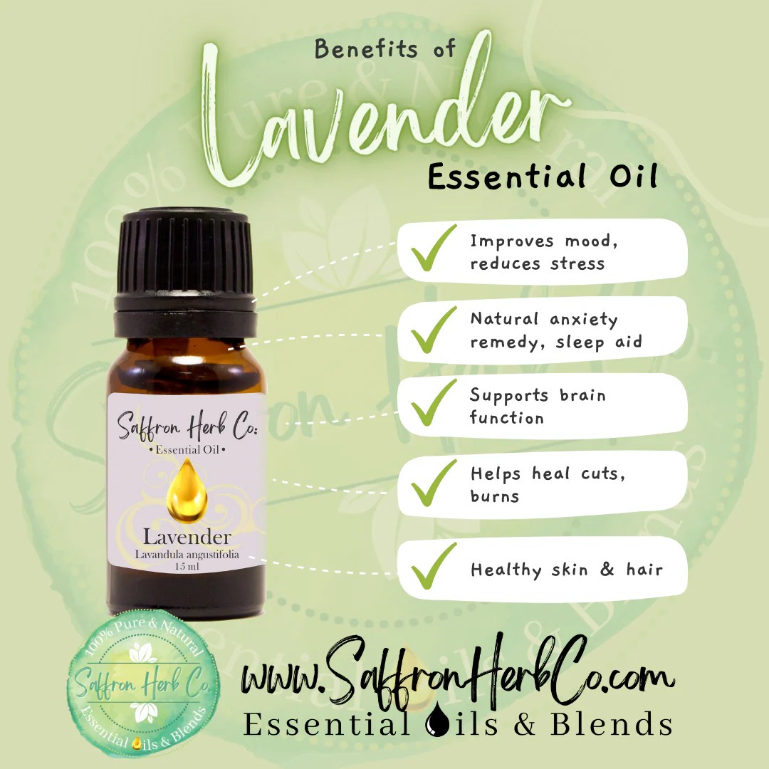 What are the Benefits of Lavender Essential Oil? Saffron Herb Co.