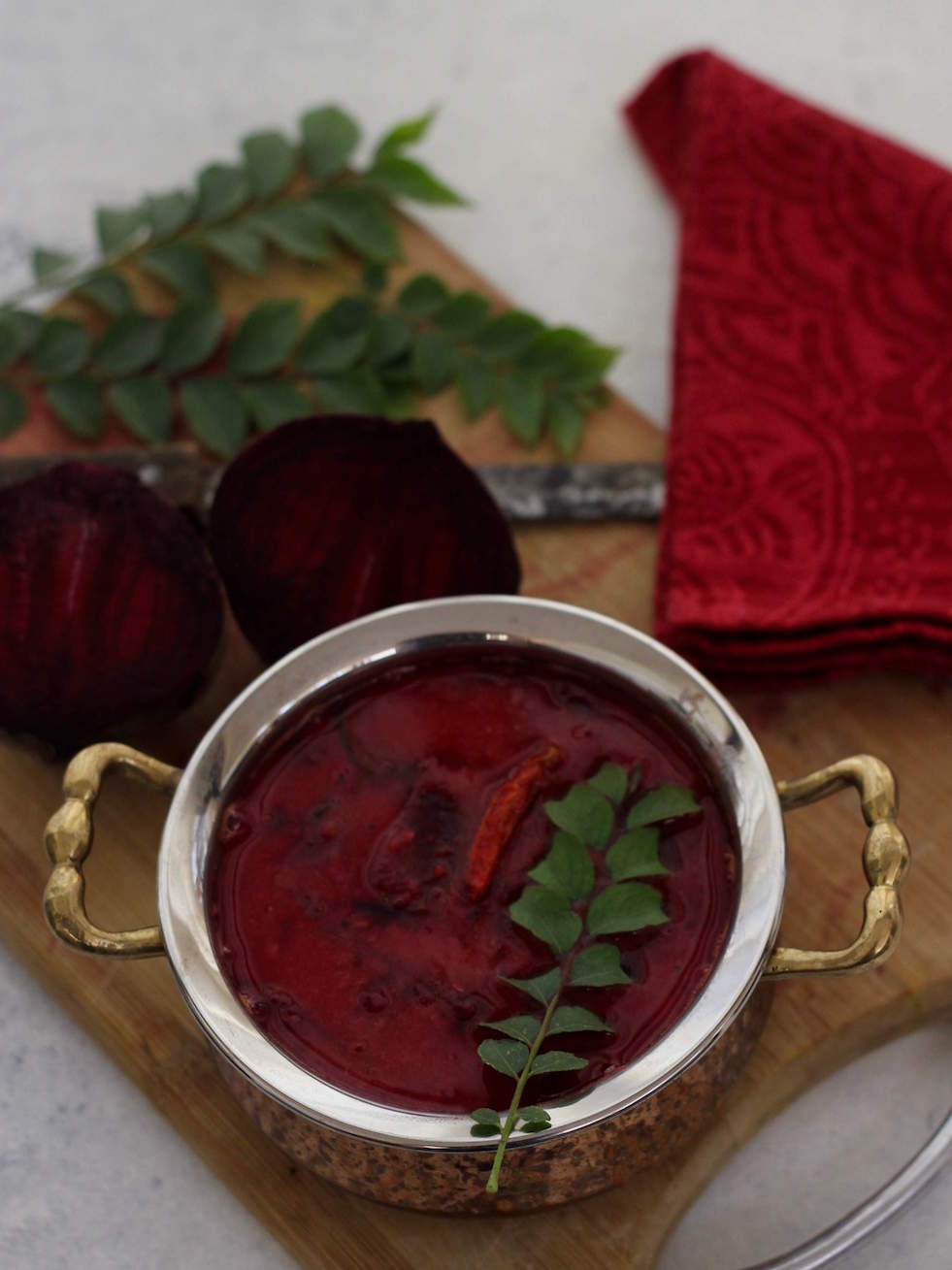 Beetroot Sambar Beets and lentils Recipe Saffron Trail