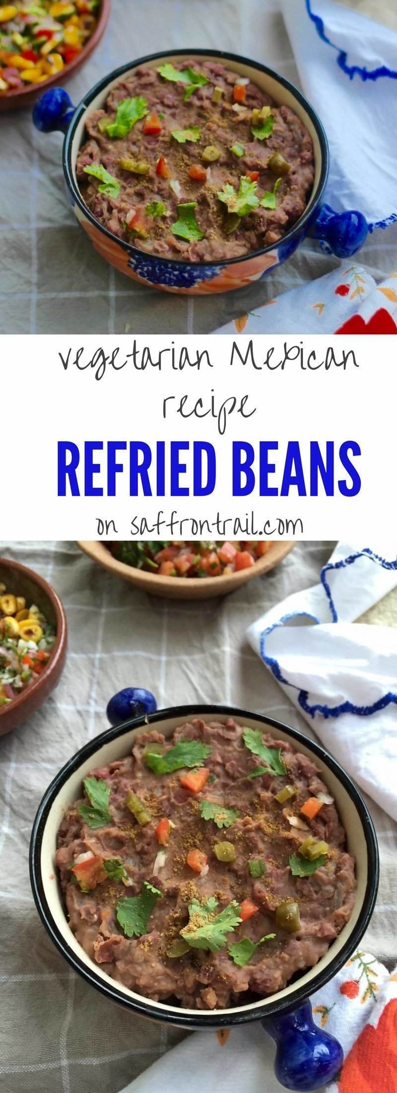 Refried Beans / Frijoles Refritos Vegetarian Mexican Recipes