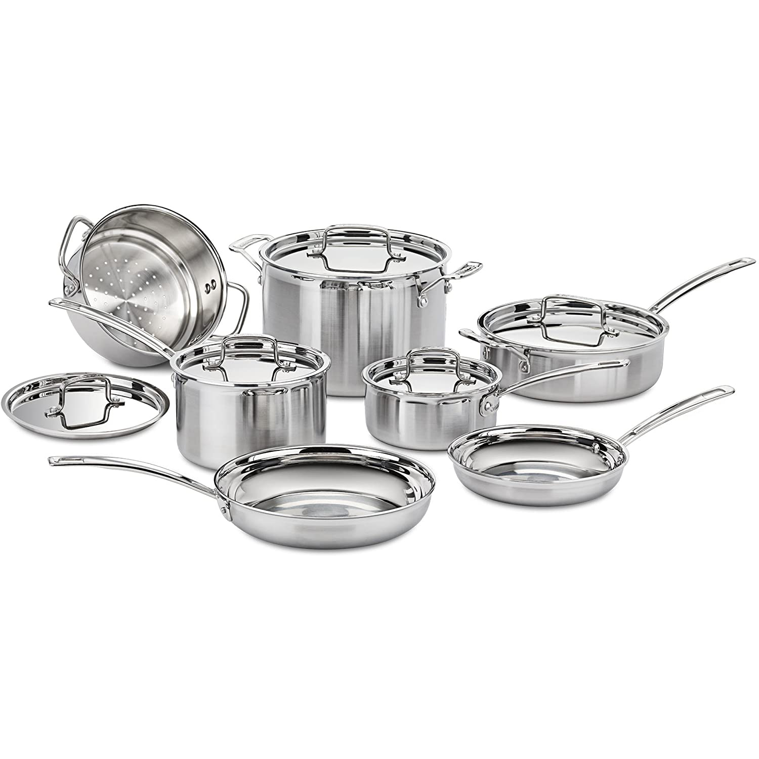 Cuisinart MCP12N Multiclad Pro Stainless Steel 12Piece Cookware Set