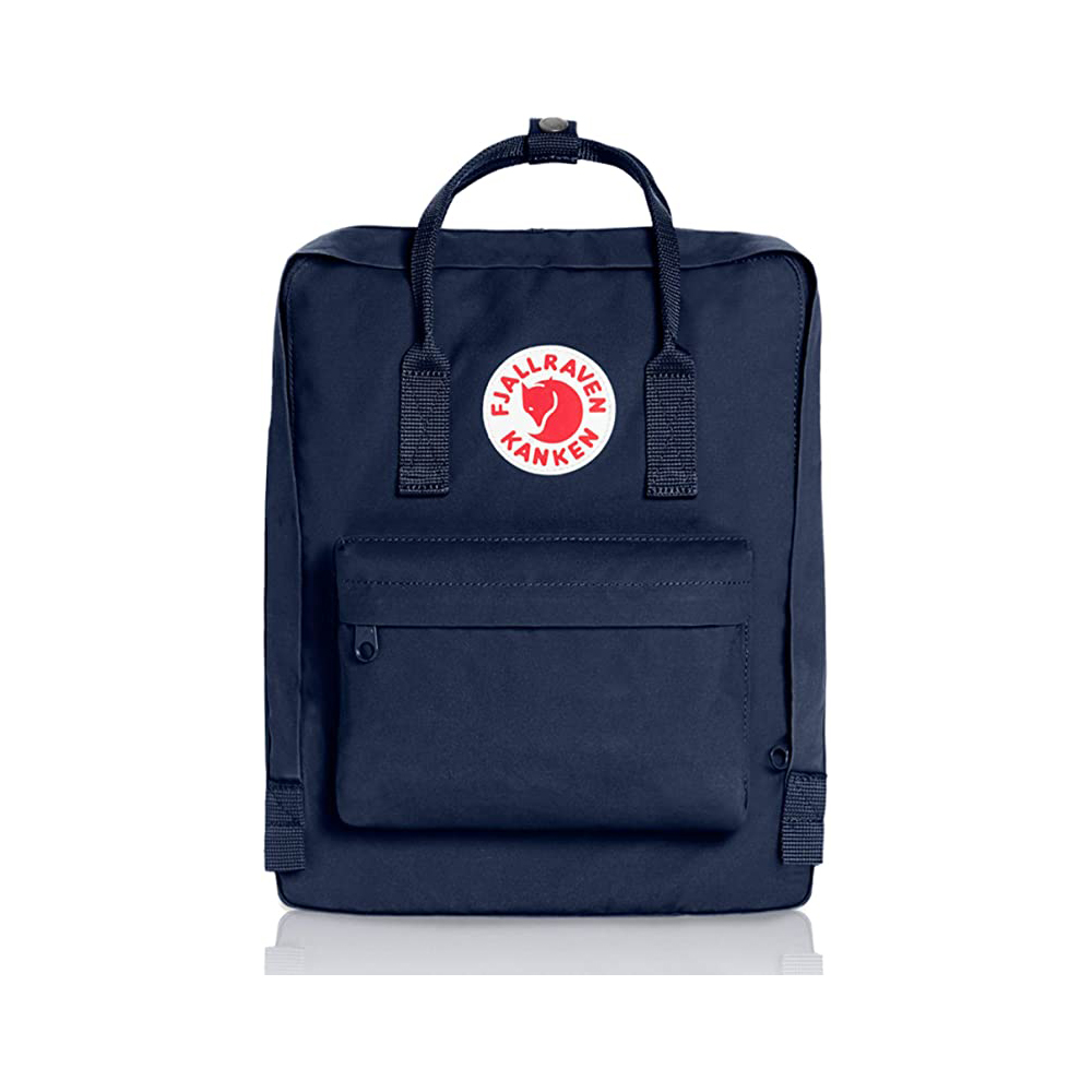 Fjallraven Kanken Classic Backpack Royal Blue Sage Camera