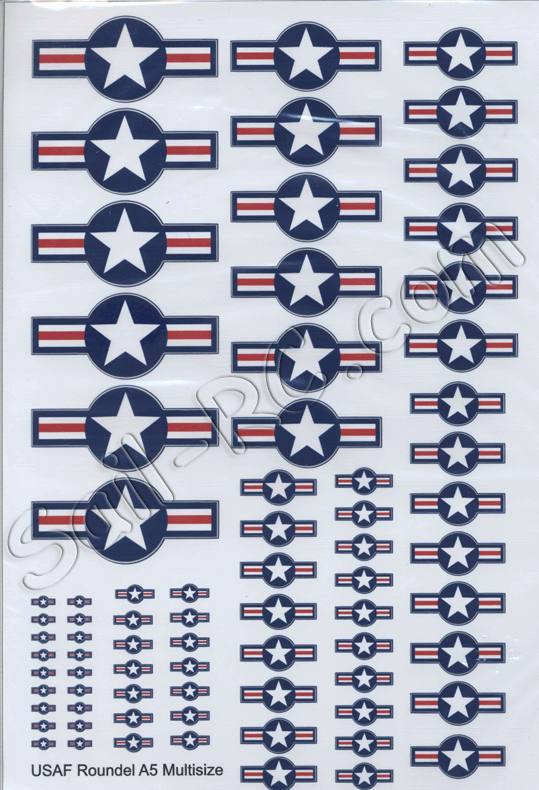 US AIR FORCE Roundels Model Decal Stickers USAF01 eBay