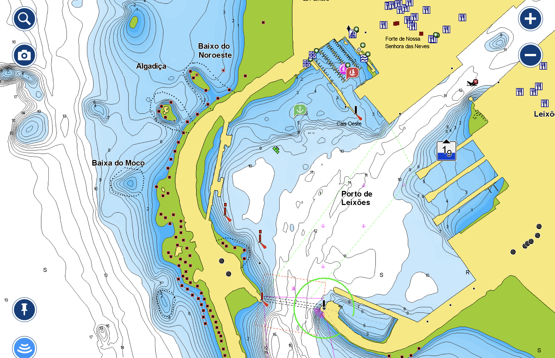 Leixoes Karte Logbook Baiona to Leixoes 21 Aug 19