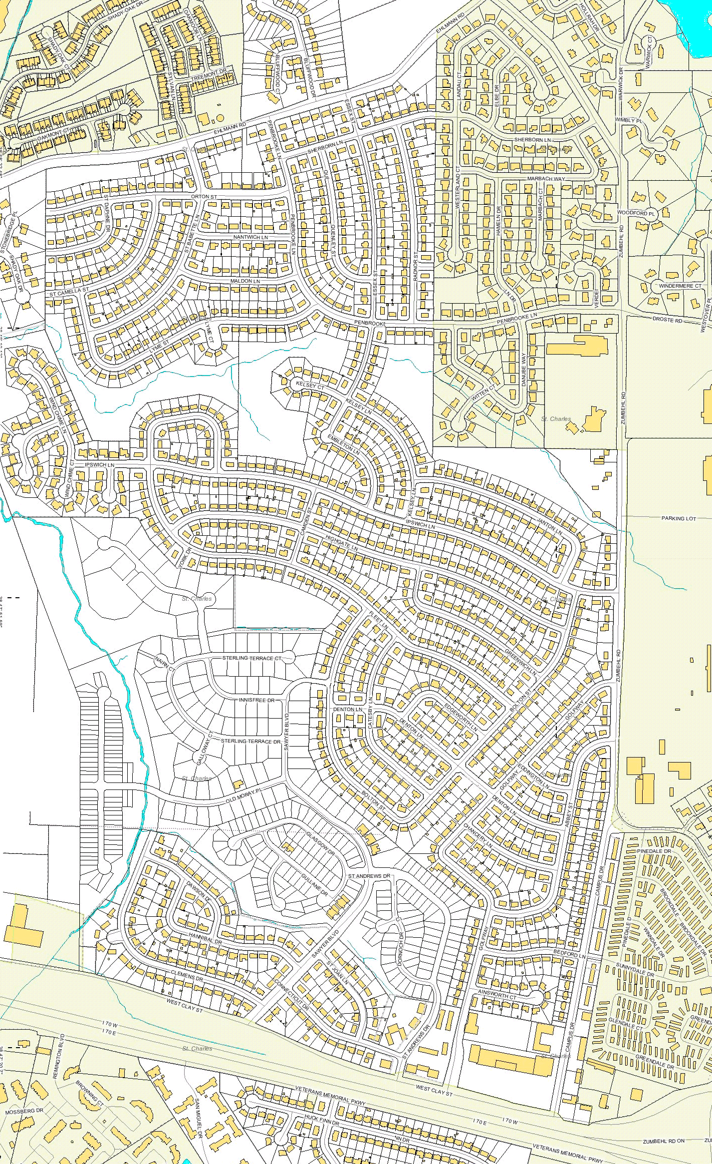 St. Charles Hills subdivision, St. Charles, MO