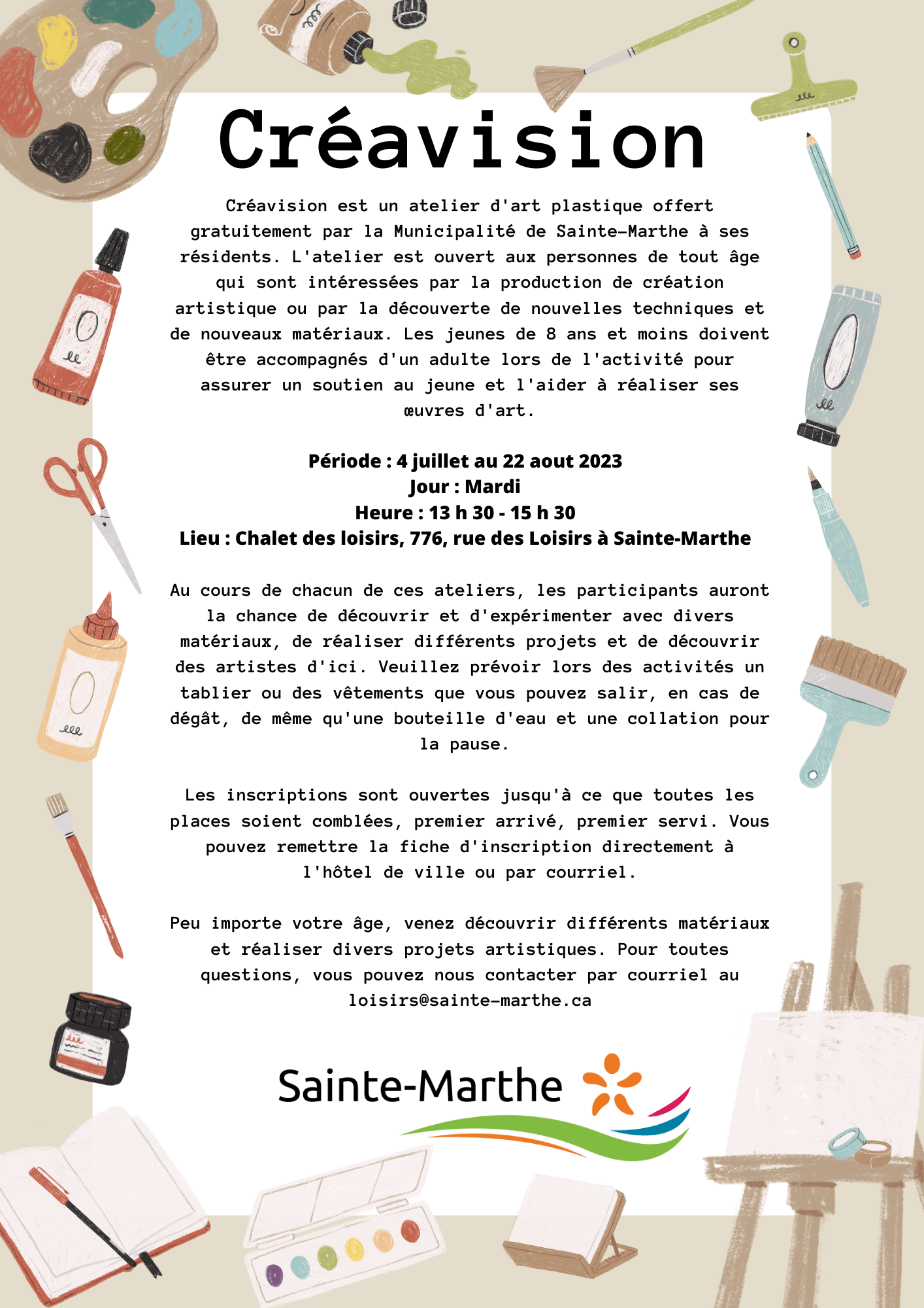 creaision Municipalité de SainteMarthe