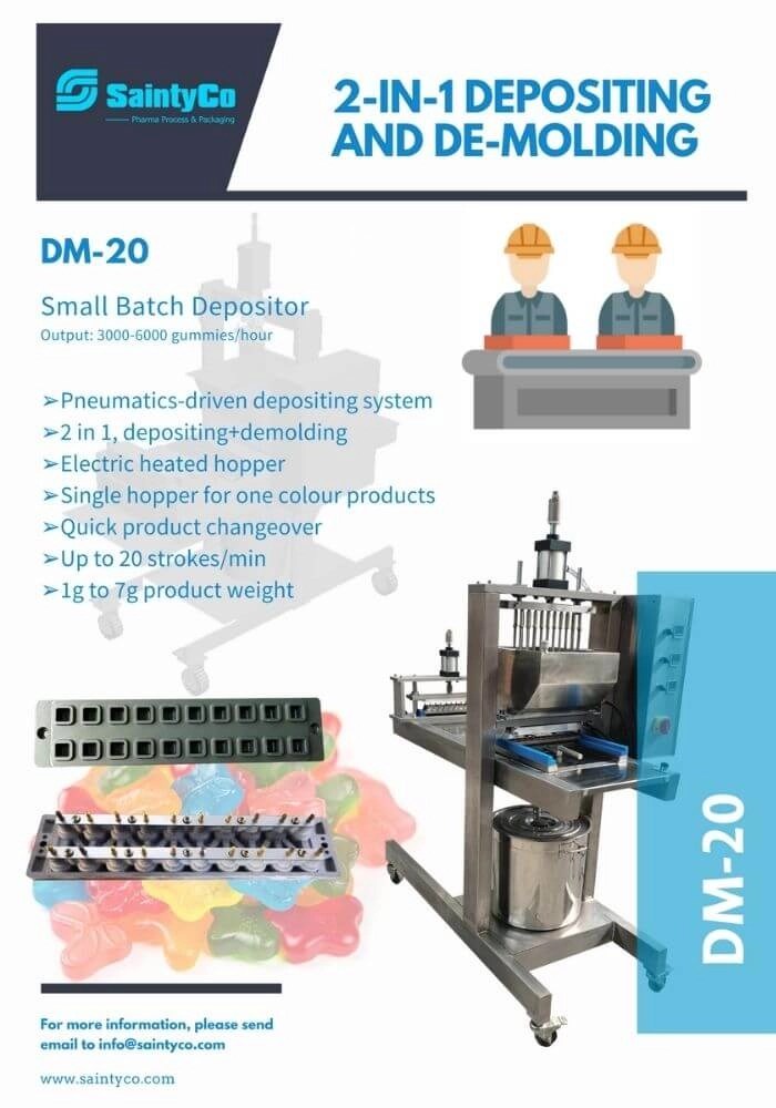DM20 gummy making machine SaintyTec