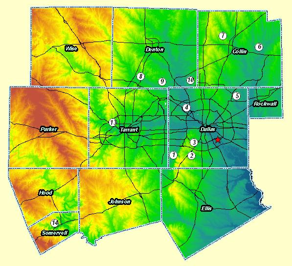 Texas Map Elevation