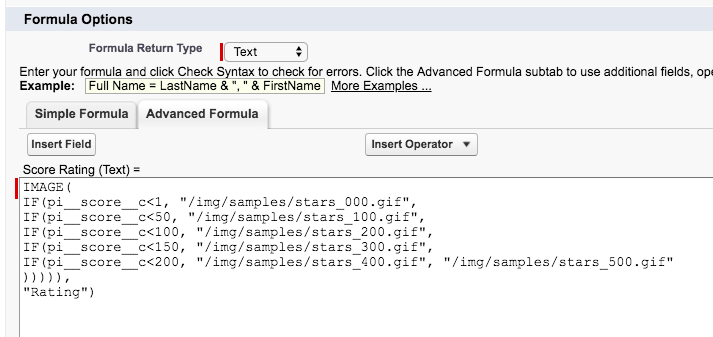 How to Create Salesforce Star Rating Formula Fields for Prospect Score