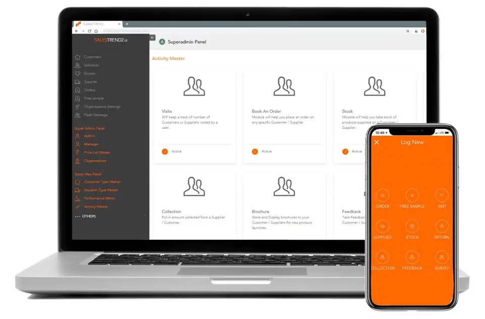 Software for Sales Reps SalesTrendz Salesman Location Tracking App