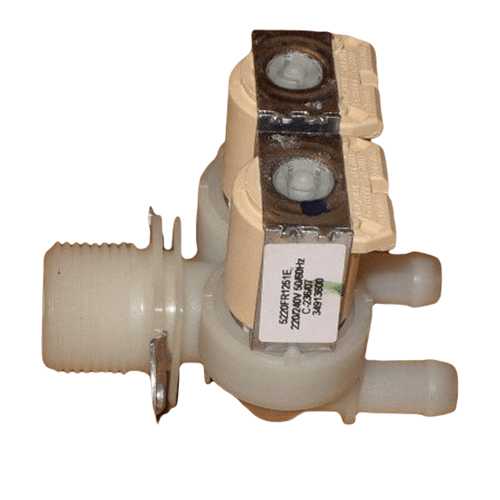 10mm Straight Through Dual Inlet Valve For LG WD12020D Washing Machines