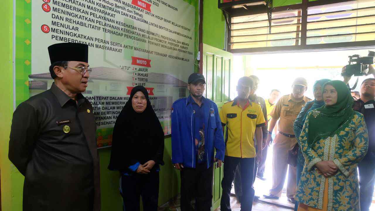 Bupati Inhil Sambangi UPT Puskesmas Kempas Jaya