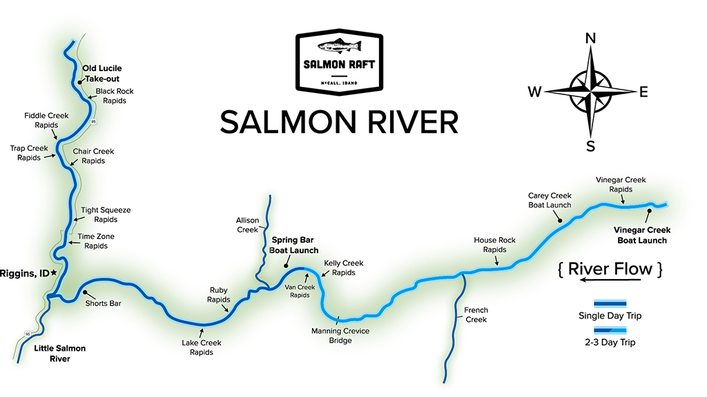 Main Salmon River Map Salmon River Rafting Faq's | Idaho Rafting Company | Salmon Raft