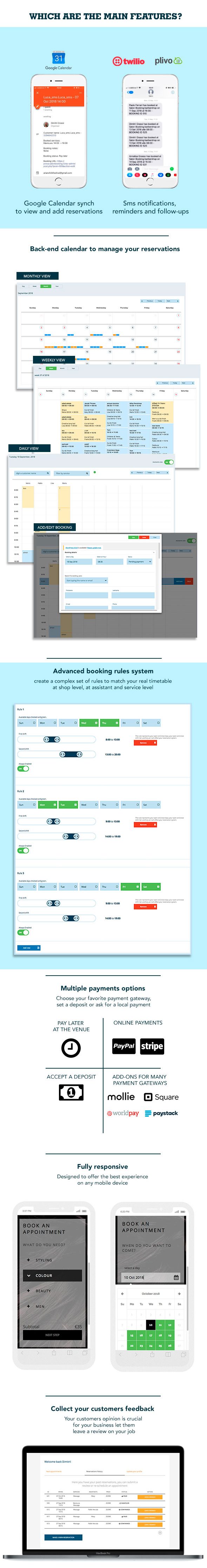 Salon Booking Wordpress Plugin by wordpresschef CodeCanyon