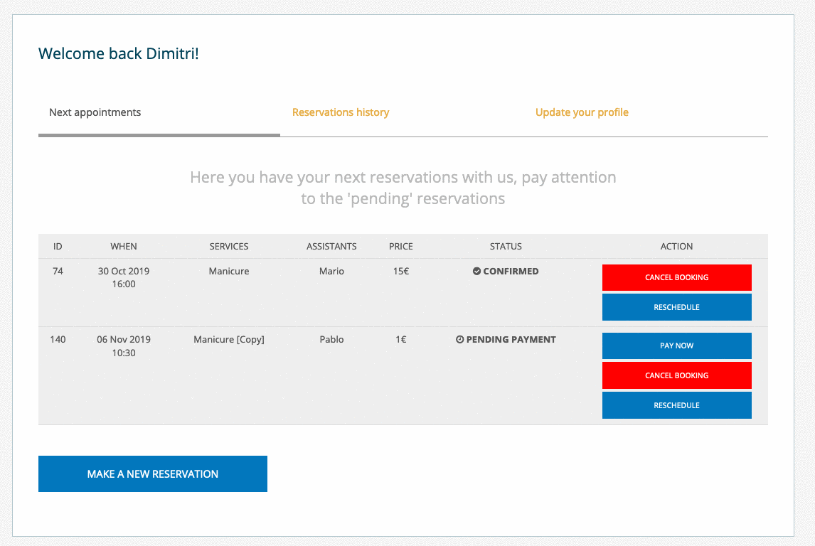 Salon Booking System 3.33 is ready check it out what's new..