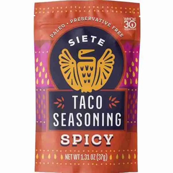 Siete Spicy Taco Seasoning Salsa Express