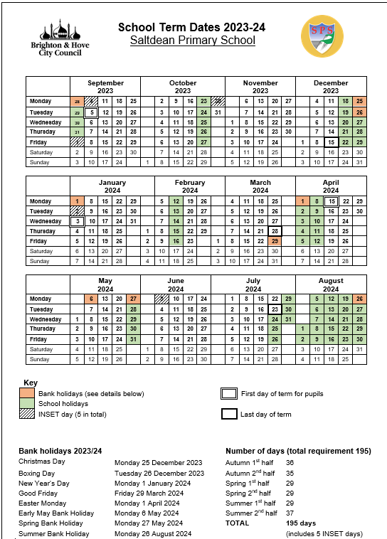 Saltdean Primary School Term Dates