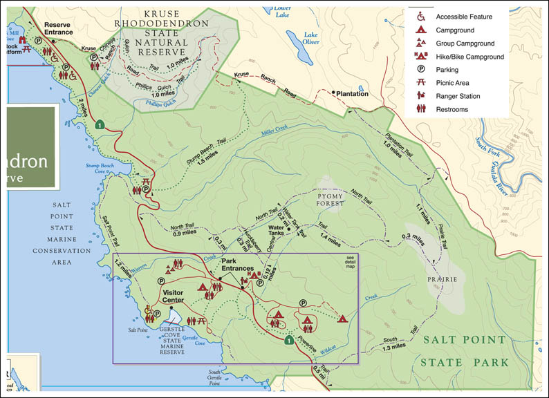 Trail Maps Salt Point State Park