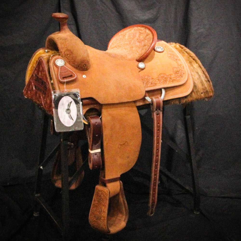 Cactus Saddlery 14.5" Relentless Roughout Team Roper Saltwell Western
