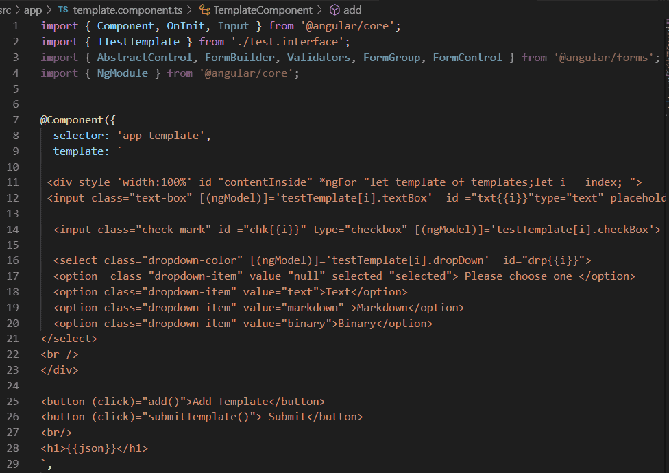 Load Dynamic HTML Div Content In Angular Tutorial with Source Code