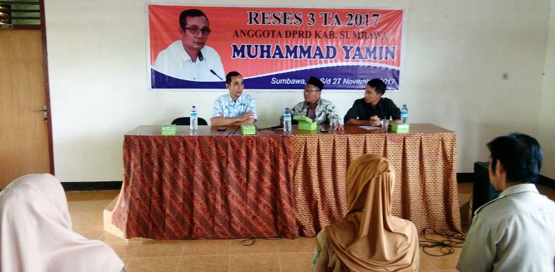 Tutup Reses di SMA Islam, Yamin Abe Siap Perjuangkan Nasib Guru Swasta