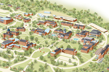 Samford University Campus Map Samford University Maps And Directions