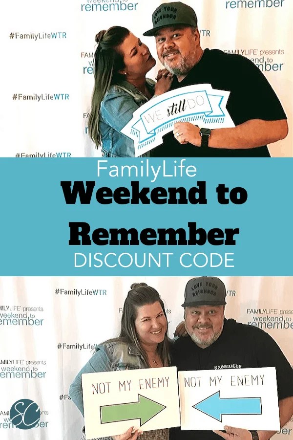 Family Life Weekend to Remember Registration Discount Code